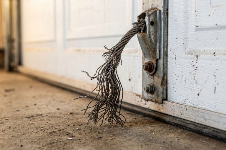 Garage door cable repair