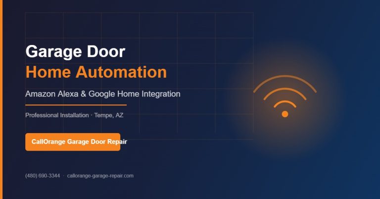 Smart garage door home automation with Amazon Alexa and Google Home integration in Tempe AZ