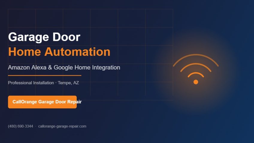 Smart garage door home automation with Amazon Alexa and Google Home integration in Tempe AZ