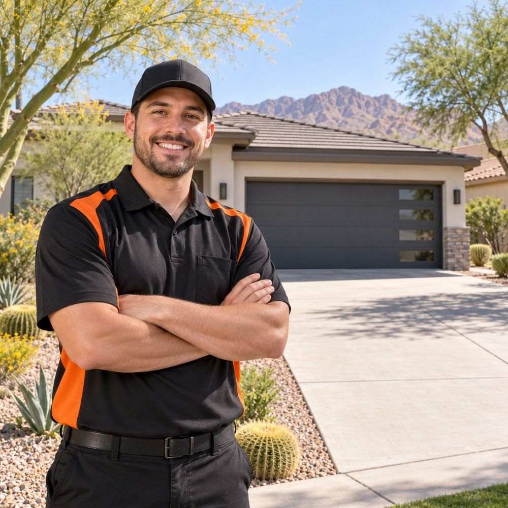 CallOrange.com garage door repair installing a keypad deadbolt in Phoenix, AZ