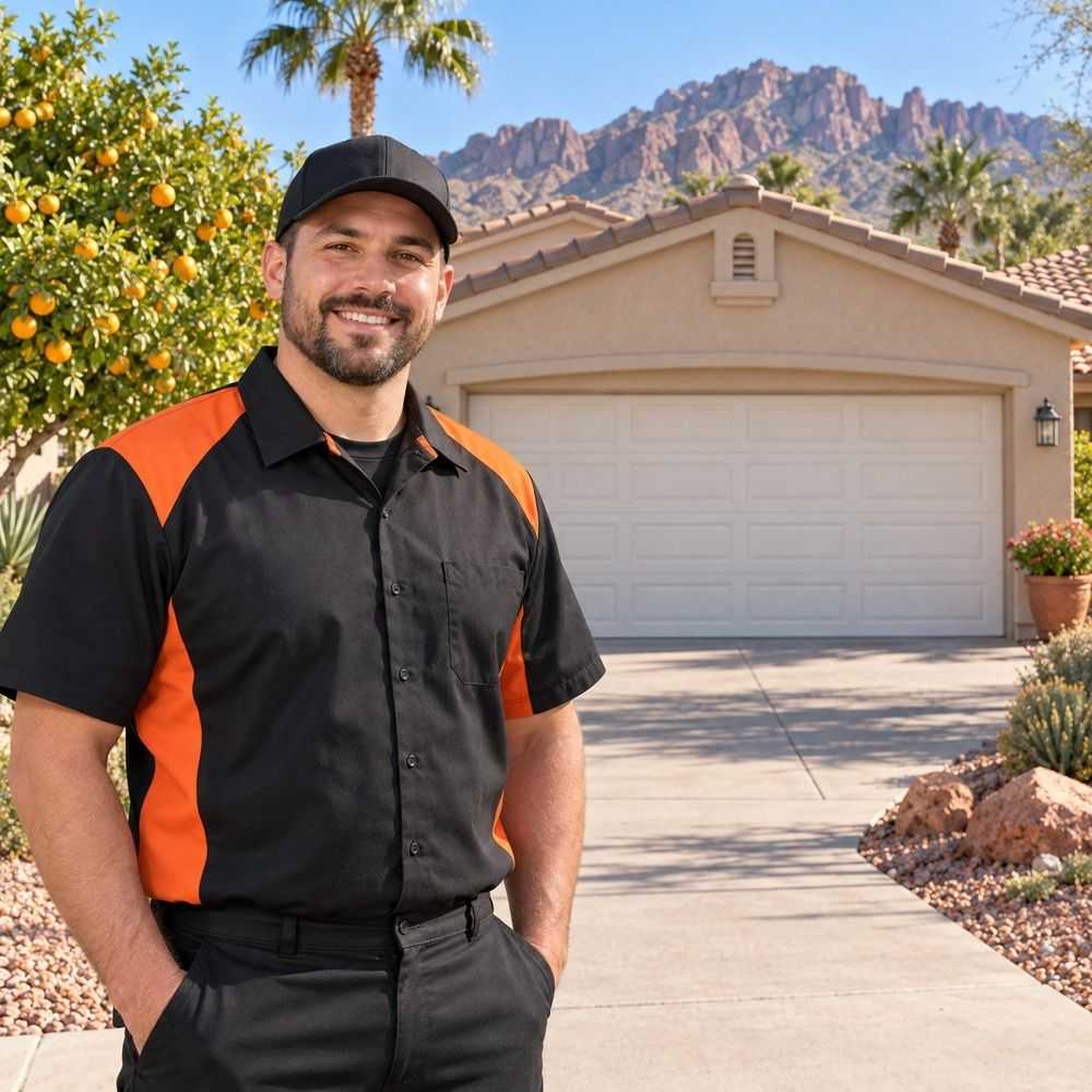 CallOrange.com garage door repair installing a keypad deadbolt in Mesa, AZ