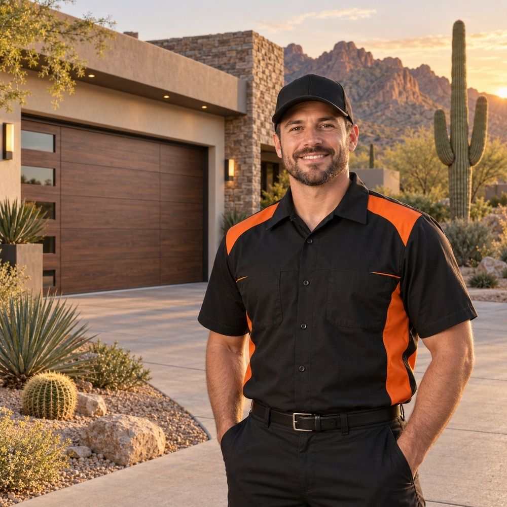 CallOrange.com garage door repair installing a keypad deadbolt in Scottsdale, AZ